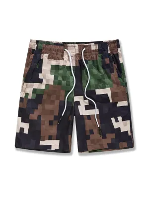 Jordan Craig RETRO - IBIZA LOUNGE SHORTS (DIGITAL WOODLAND)