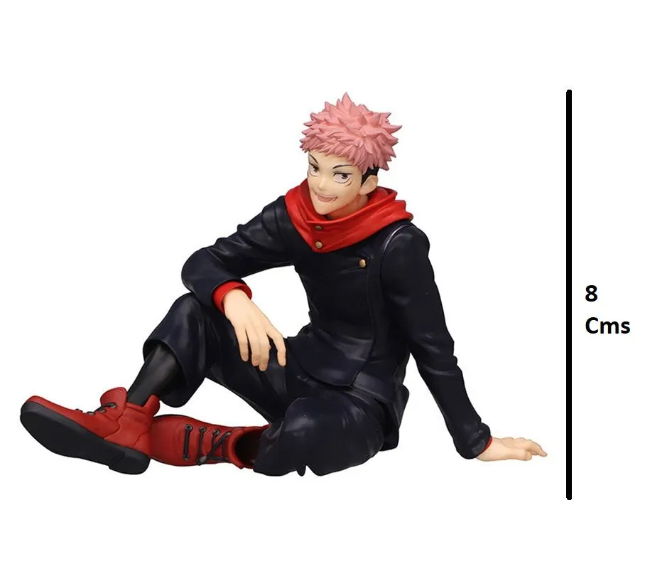 Jujutsu Kaisen Itadori Yuji Sitting Posture Action Figure  | 9.5 Cms |