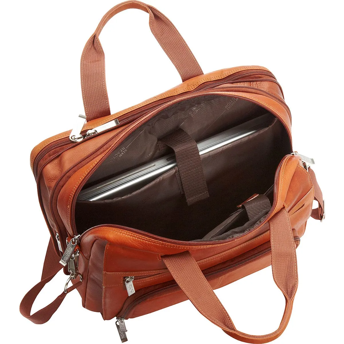 Kenneth Cole Reaction &Quot;Out Of The Bag&Quot; Double Gusset Expandable Top Zip Portfolio