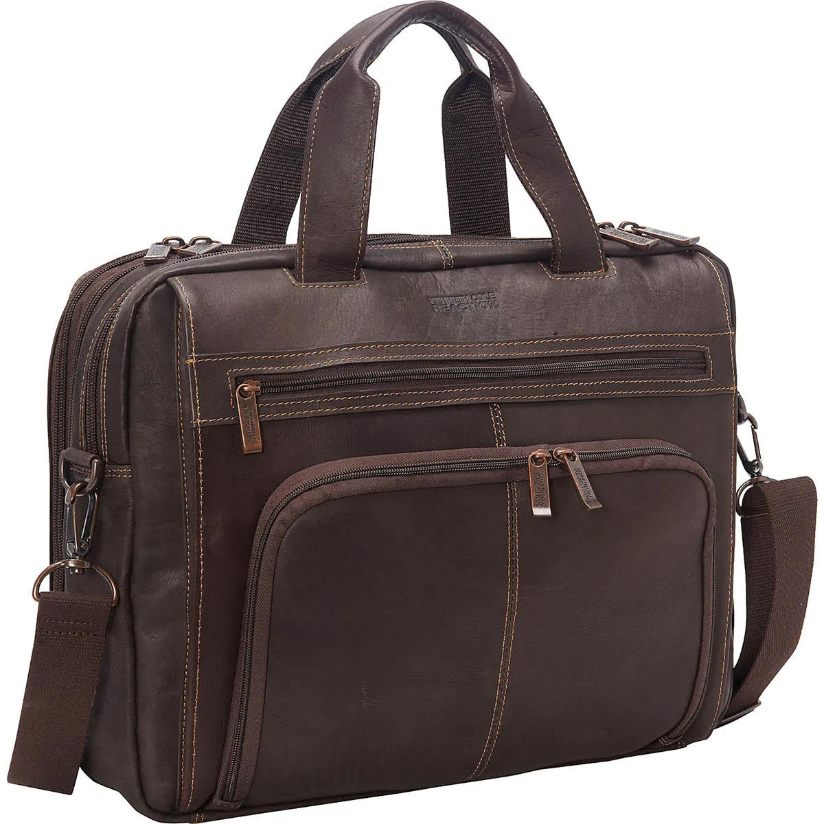 Kenneth Cole Reaction &Quot;Out Of The Bag&Quot; Double Gusset Expandable Top Zip Portfolio