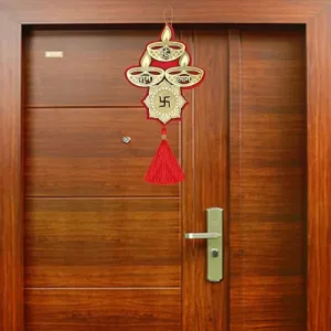 Kitlyn Diwali Decoration Main Door Decoration, Festival Decoration Door toran for Home, toran for Home Decor, navaratri Decoration, Wall Decor, Door Decor (9 inches)
