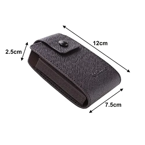 Kuber Industries Card Holder Wallet for Men Women|Debit Credit Card Holder|Wallet for Id, Visiting Card, Buisness Card|Button Closure|Brown (Pack of 6)