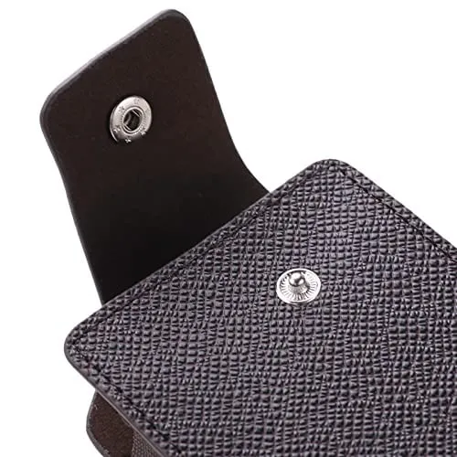 Kuber Industries Card Holder Wallet for Men Women|Debit Credit Card Holder|Wallet for Id, Visiting Card, Buisness Card|Button Closure|Brown (Pack of 6)