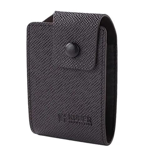 Kuber Industries Card Holder Wallet for Men Women|Debit Credit Card Holder|Wallet for Id, Visiting Card, Buisness Card|Button Closure|Brown (Pack of 6)