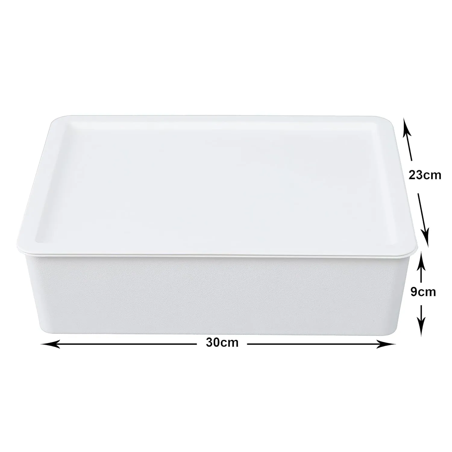 Kuber Industries Cloth Storage Box 15 Compartment with Lid|Wardrobe Organizer For clothes-Pack of 2 (White)