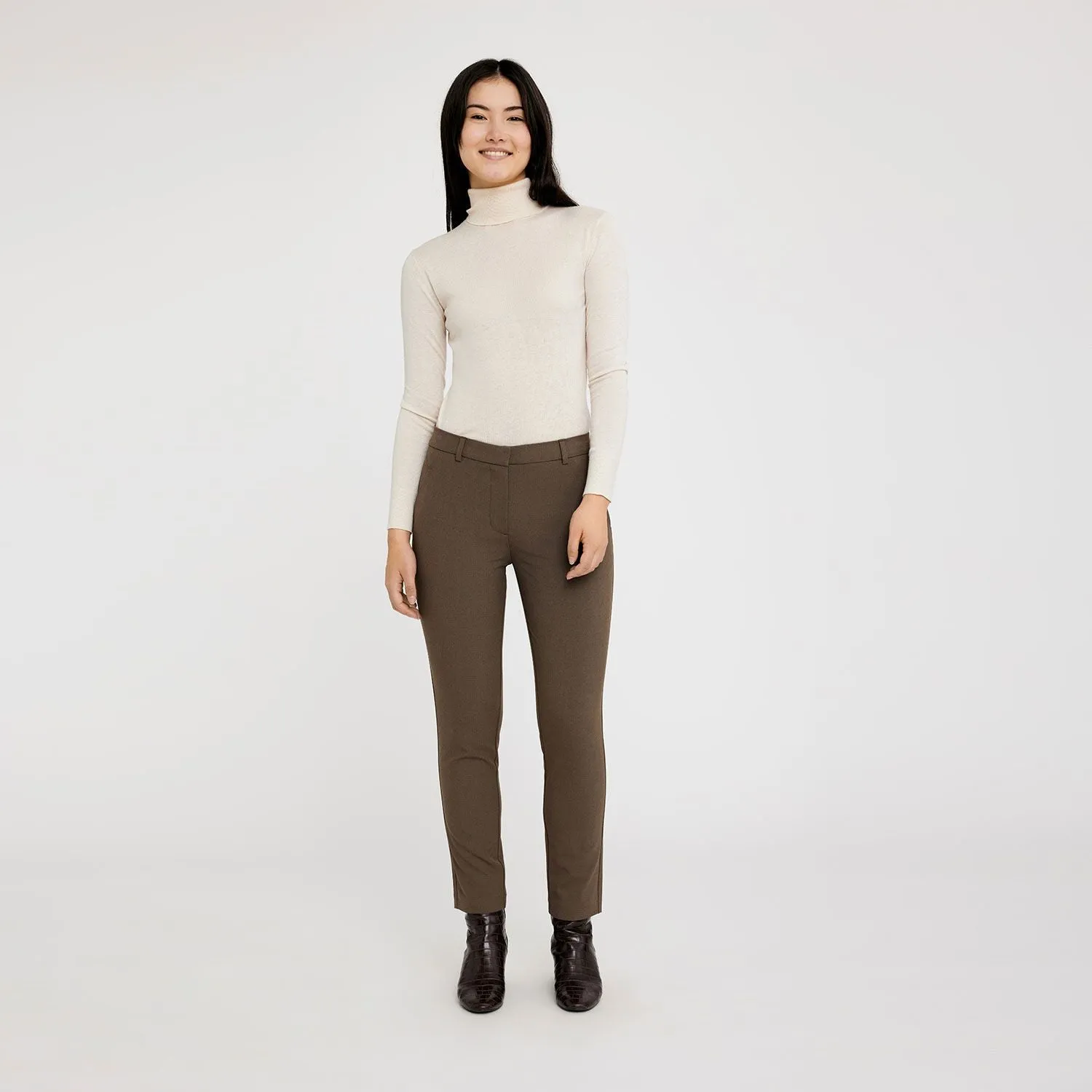 KylieFV Crop 285 Grey Brown Melange