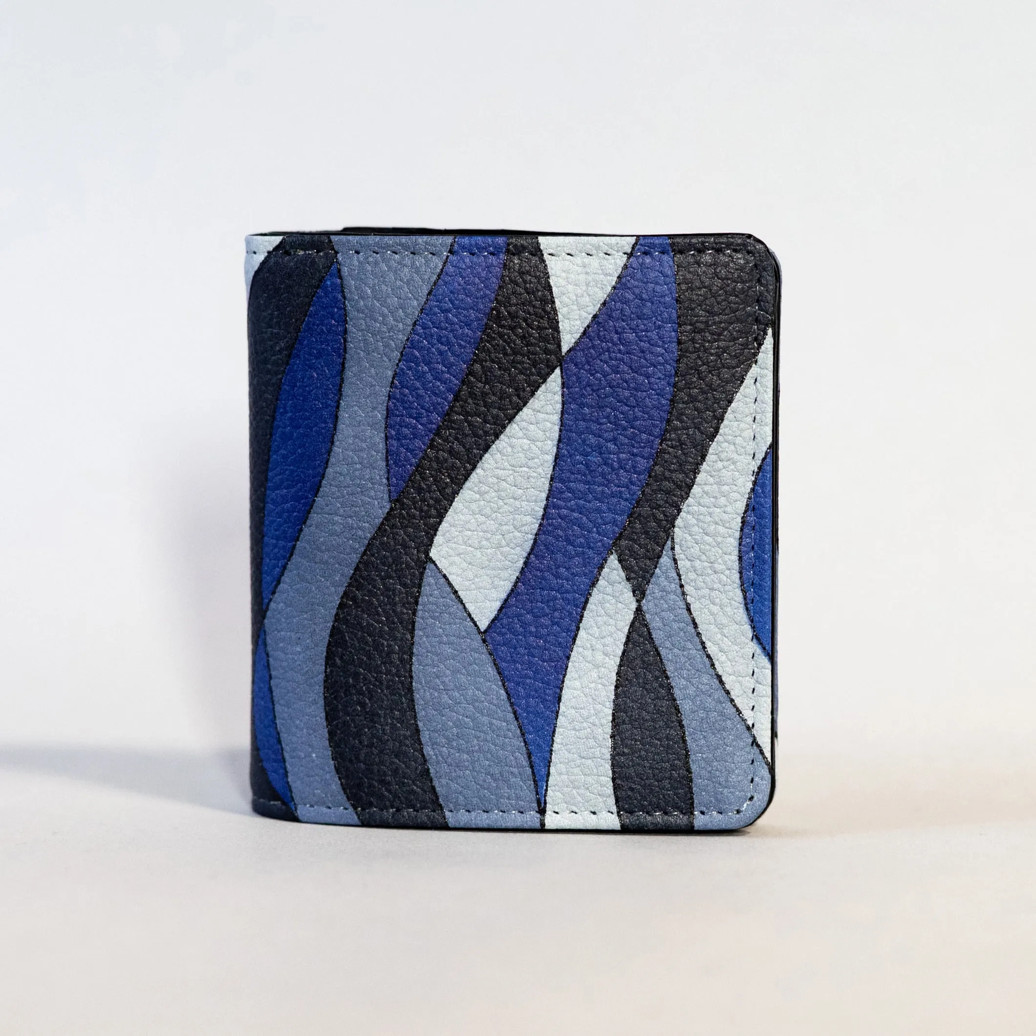 Kyo-Yuzen Leather Fold Wallet - 002