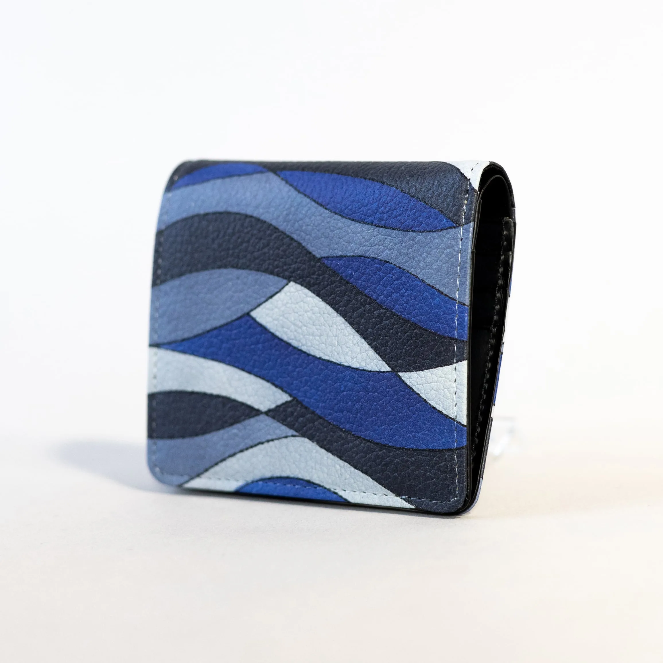 Kyo-Yuzen Leather Fold Wallet - 002