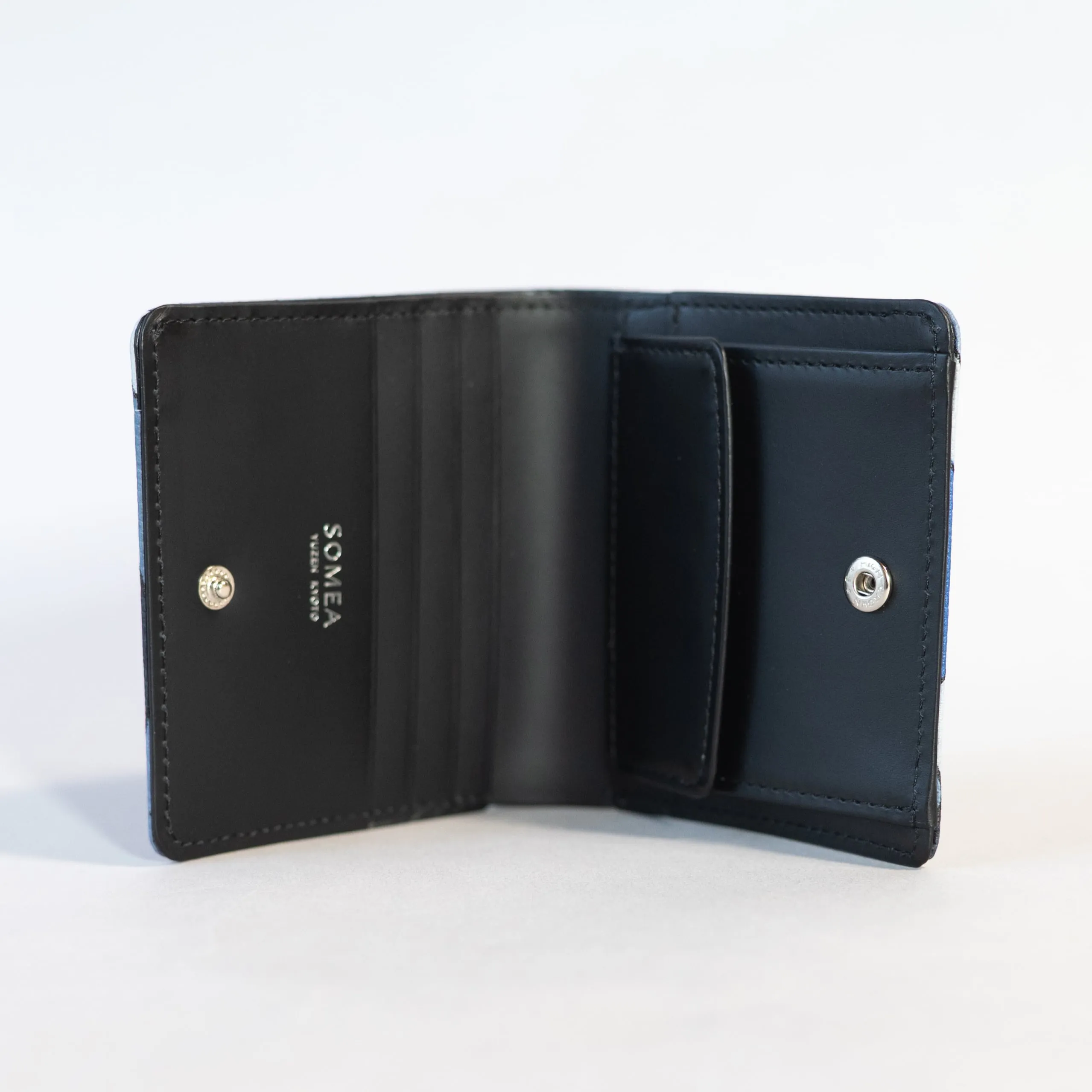Kyo-Yuzen Leather Fold Wallet - 002