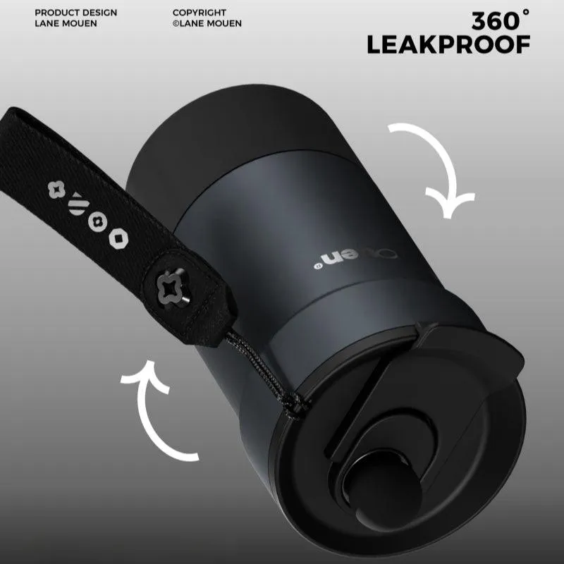 LANE MOUEN Portable Stainless Steel Leak-Proof Coffee Cup 500ml