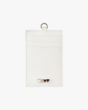 LEATHER CARDHOLDER OFF-WHITE