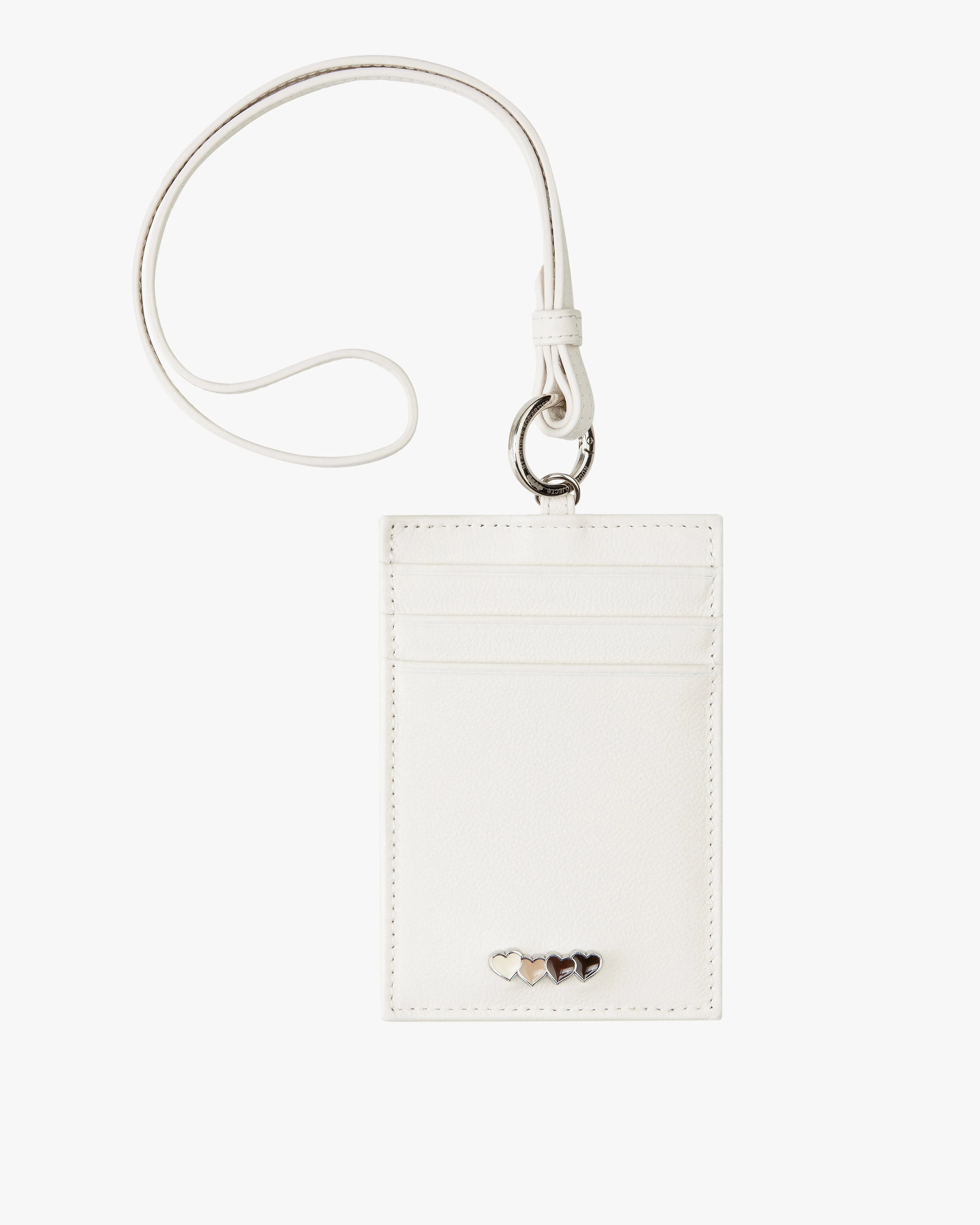 LEATHER CARDHOLDER OFF-WHITE