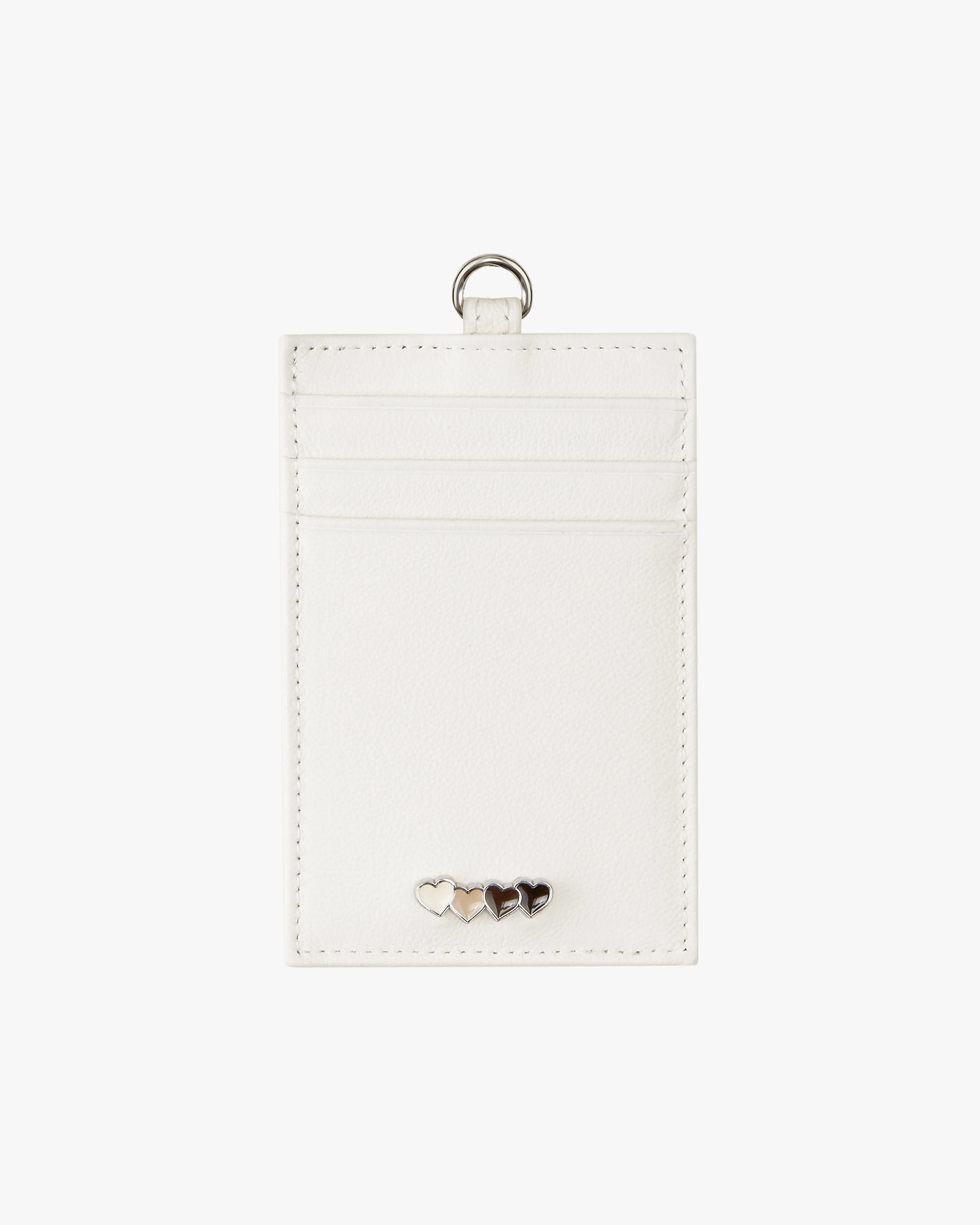 LEATHER CARDHOLDER OFF-WHITE
