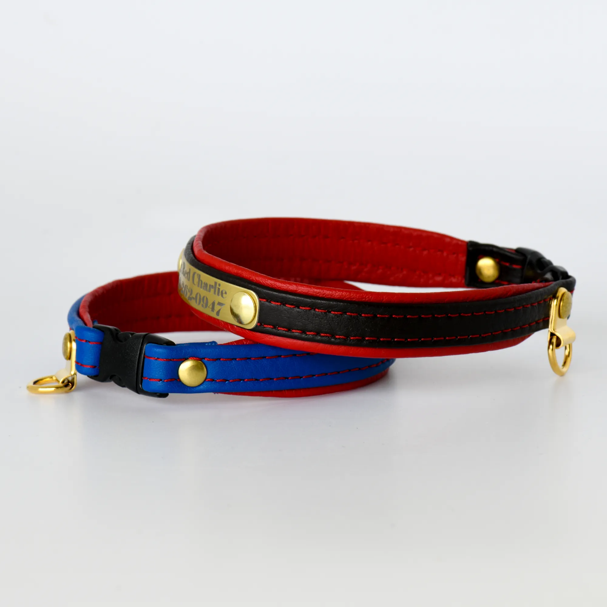 Leather Cat Collar Personalized Many Colors To Choose