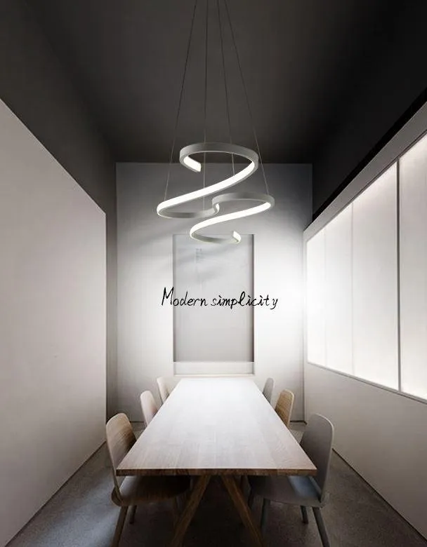 LED Modern Simplicity S Design Aluminum Pendant Light
