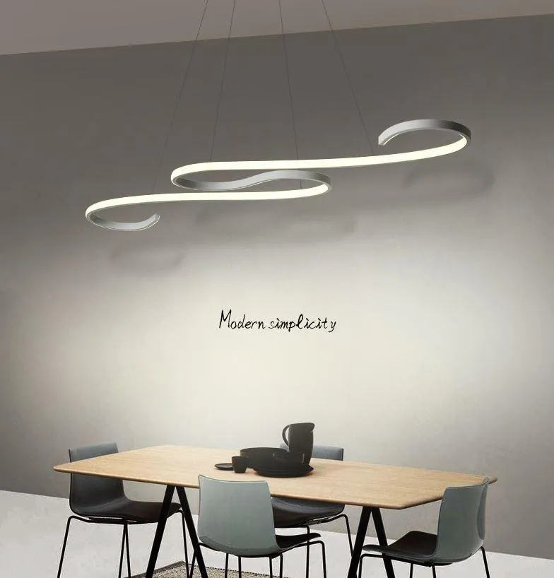 LED Modern Simplicity S Design Aluminum Pendant Light
