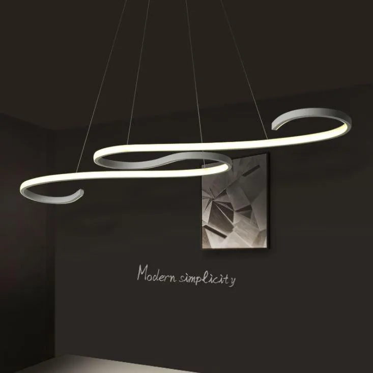 LED Modern Simplicity S Design Aluminum Pendant Light