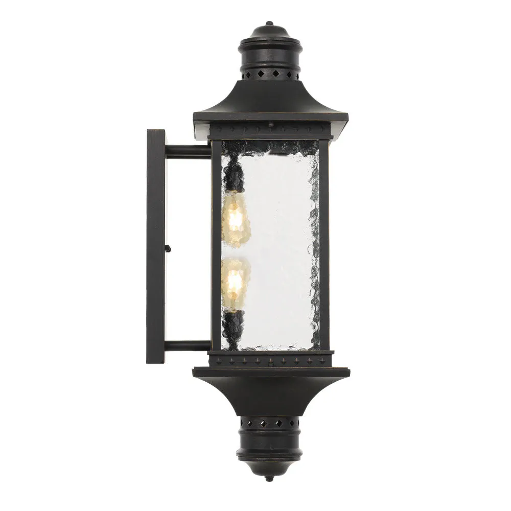 Leeds 2 Light Industrial Victorian Lantern Coach Exterior