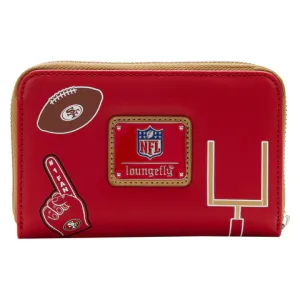 LF NFL San Francisco 49Ers Patches ZipAround Wallet