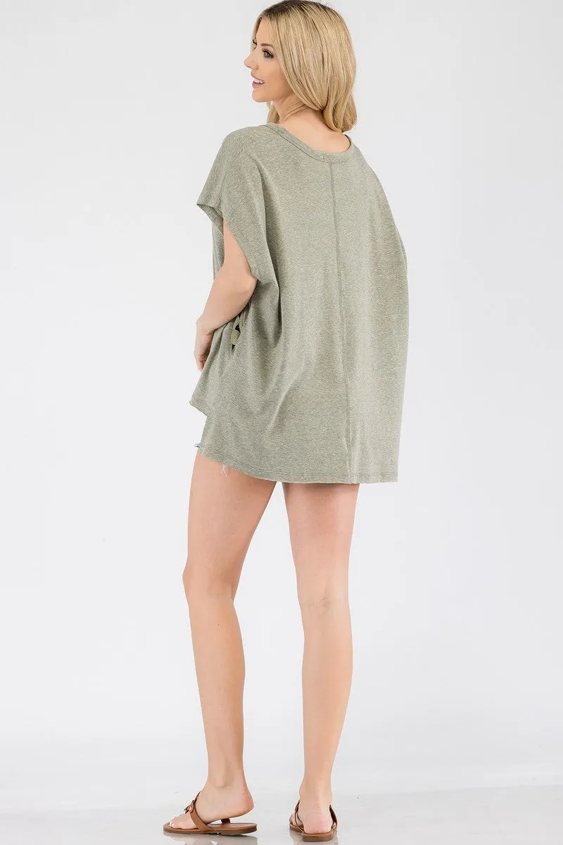 Light Green Subtle Details Top
