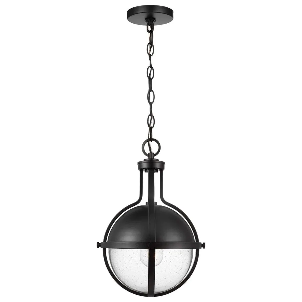 LINCOLN 1 LIGHT MED PEND MATTE BLACK