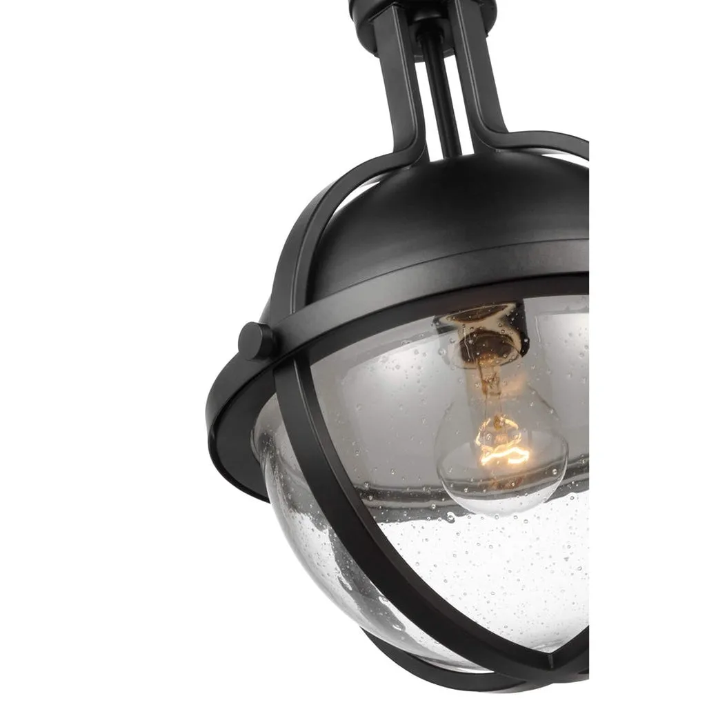LINCOLN 1 LIGHT MED PEND MATTE BLACK