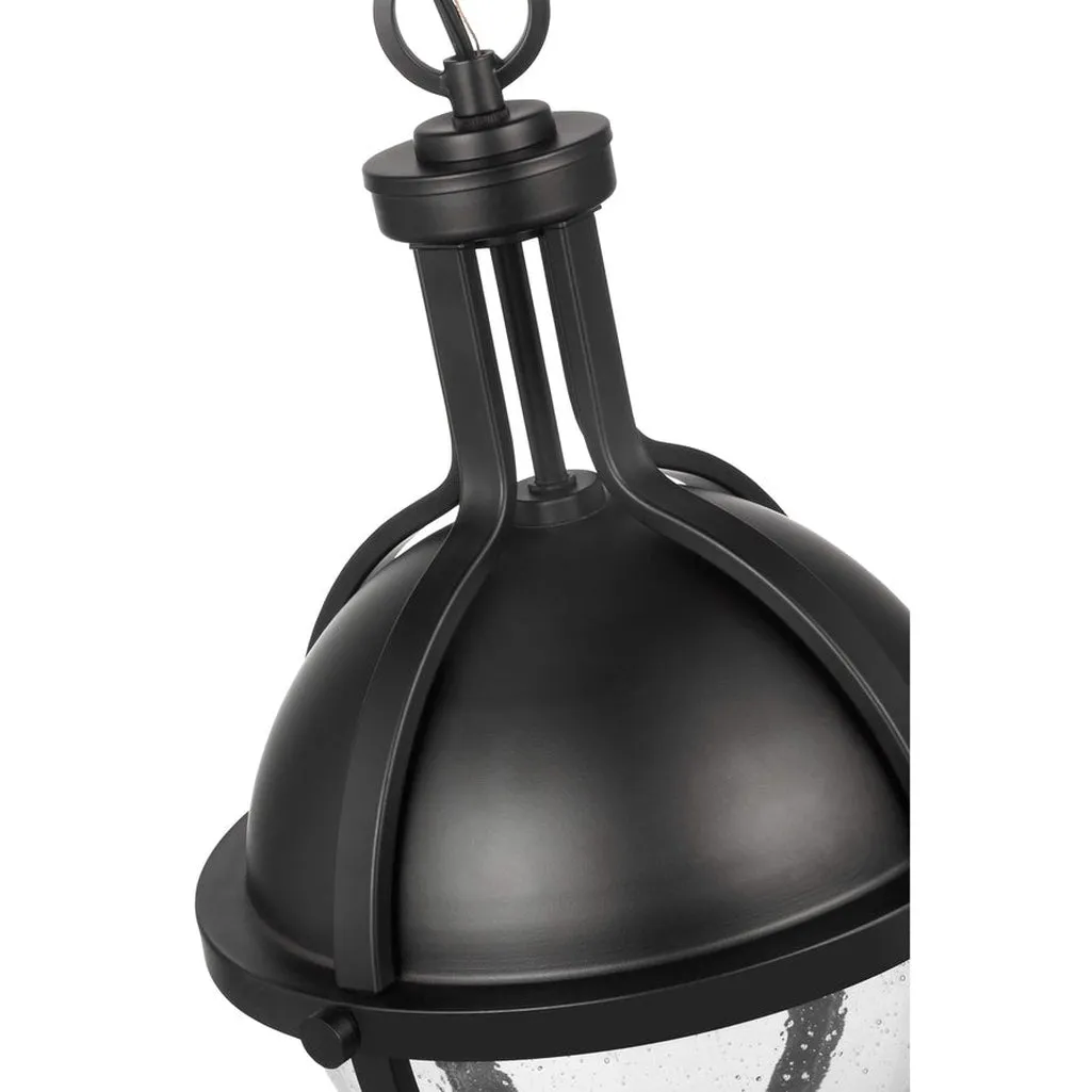 LINCOLN 1 LIGHT MED PEND MATTE BLACK