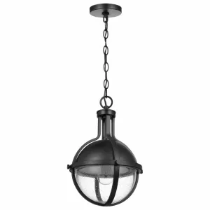 LINCOLN 1 LIGHT MED PEND MATTE BLACK