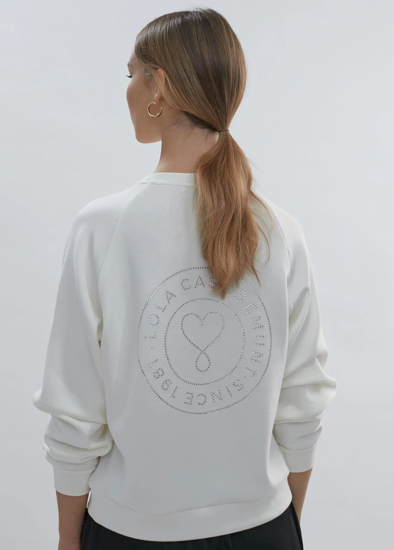 Lola sweatshirt with rhinestone details