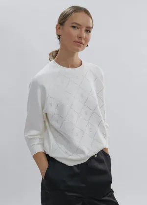 Lola sweatshirt with rhinestone details