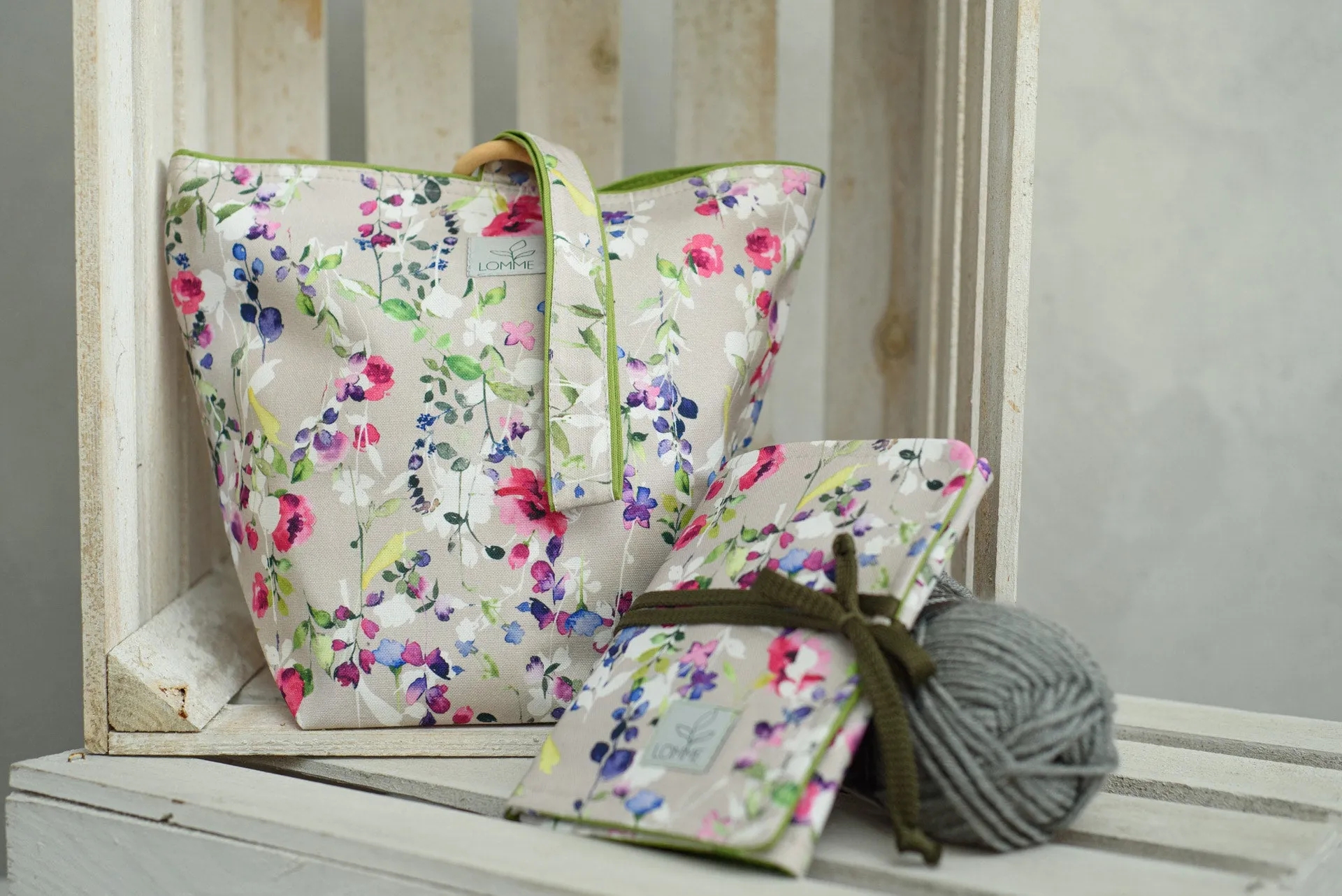 lomme tote bag romantic flower