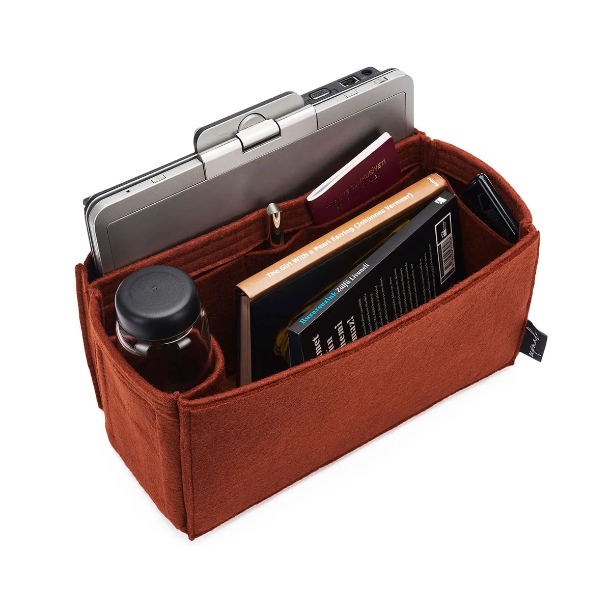 Longchamp Le Foulonné, Le Pliage, Pénélope Bag Models Organizer Insert, Bag Organizer with Laptop Compartment and Pen Holder