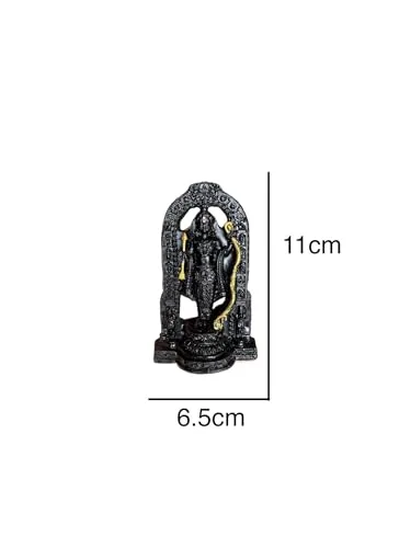 Lord Ram Lalla Idol Premium Small Resin Murti for Home Decoration & Pooja also Exact Replica of Ram Lalla Statue in Ayodhya Ram Mandir - Tanish Handicrafts