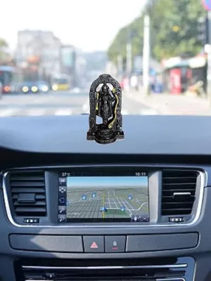 Lord Ram Lalla Idol Premium Small Resin Murti for Home Decoration & Pooja also Exact Replica of Ram Lalla Statue in Ayodhya Ram Mandir - Tanish Handicrafts