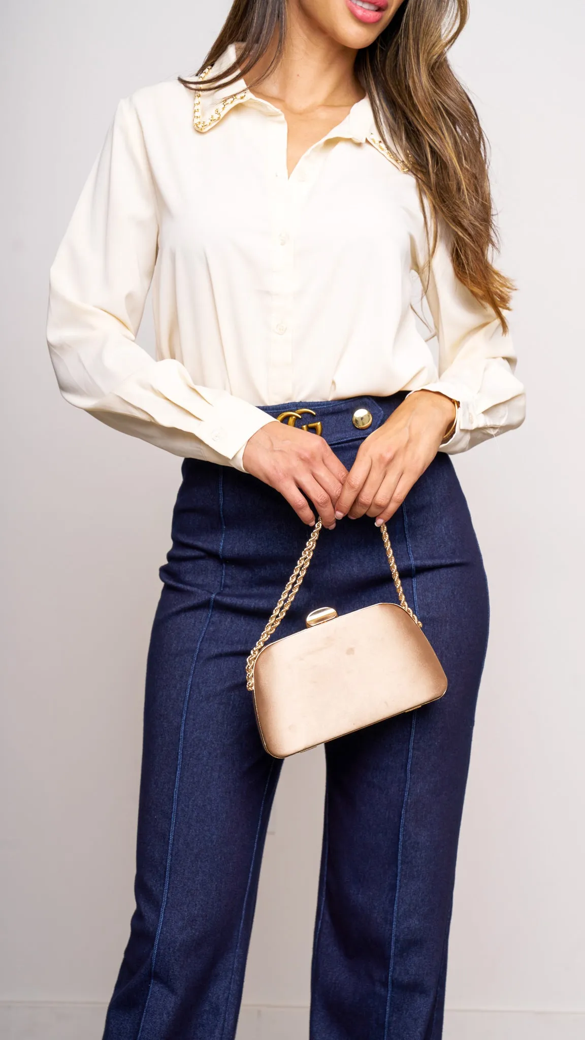 Mara top in ivory