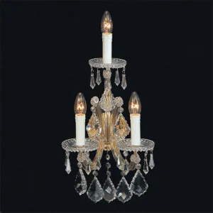 Maria Theresa 3 Light Crystal Wall Chandelier From Italy