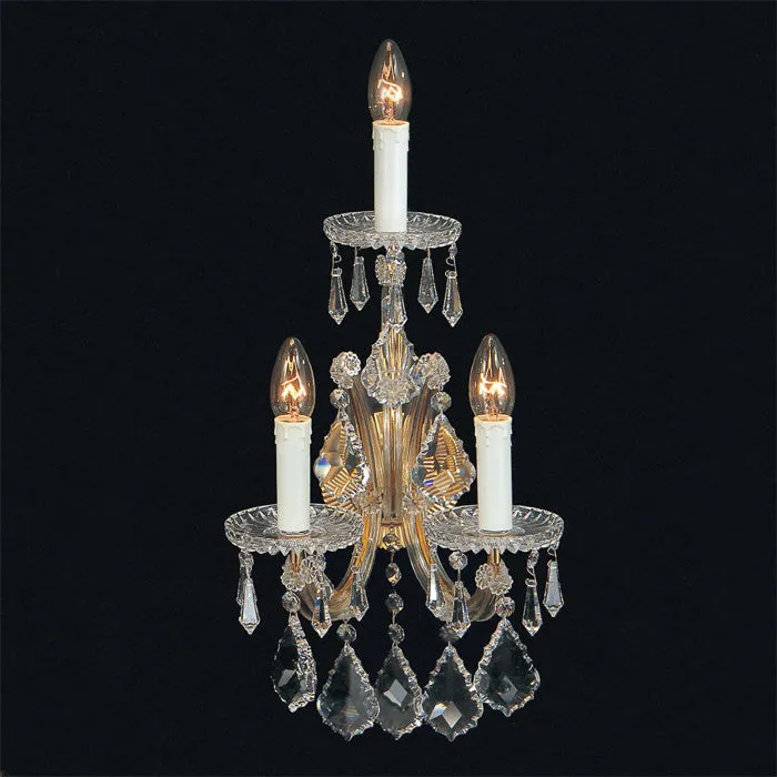 Maria Theresa 3 Light Crystal Wall Chandelier From Italy