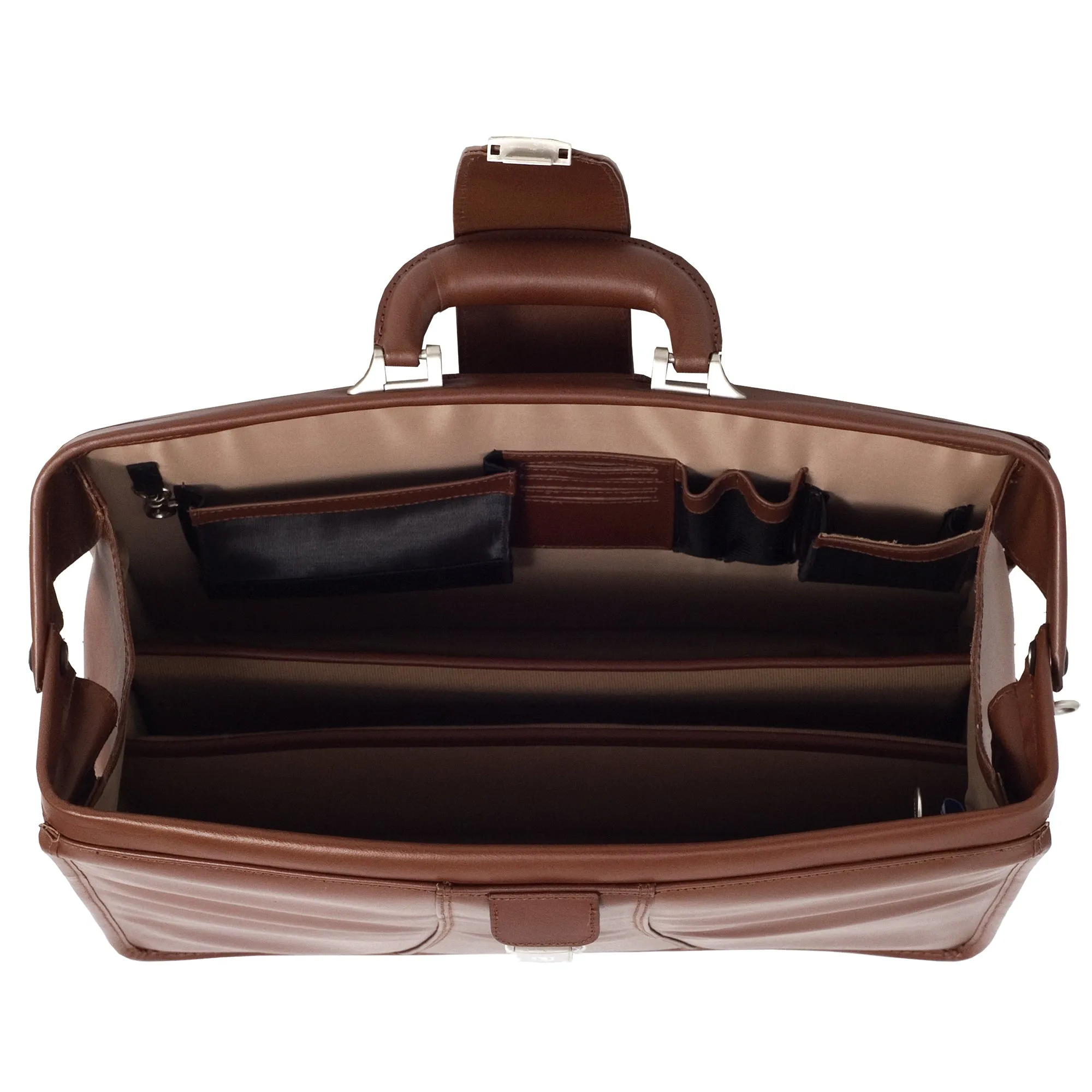 McKlein HARRISON 17" Leather Partners Laptop Briefcase