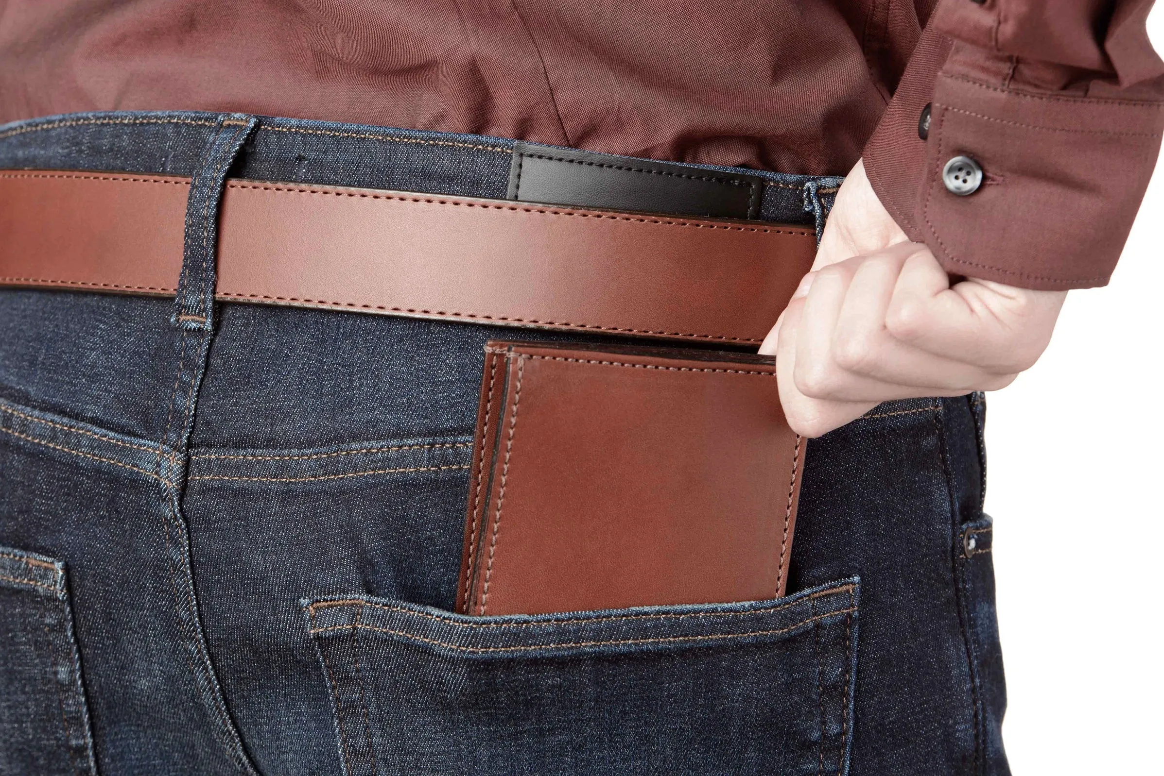 Medium Brown Premium Leather 8 Card Slot Bifold Wallet