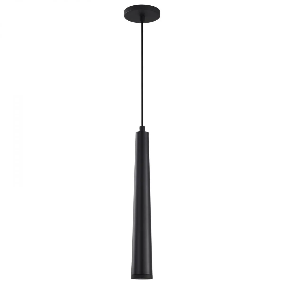 Melrose 16" LED Pendant Light, Matte Black Finish