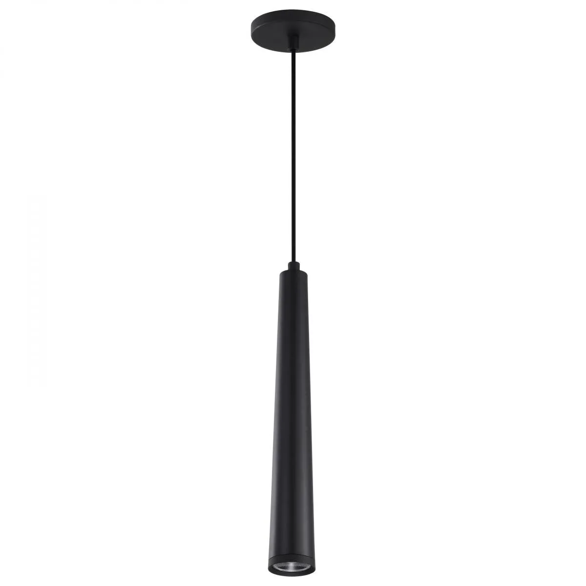 Melrose 16" LED Pendant Light, Matte Black Finish