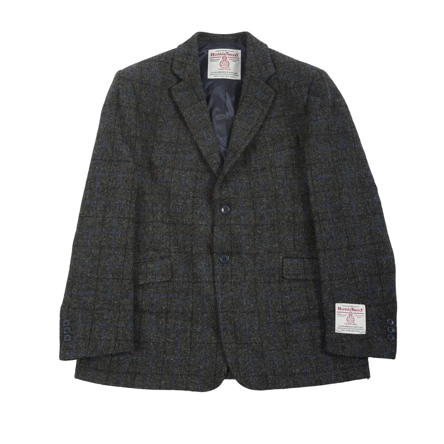 Men's Barra Harris Tweed Jacket  Blue Check