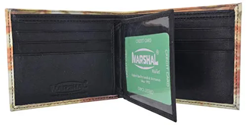 Mens Bifold Wallet Picture Skull Logo with printed gift box