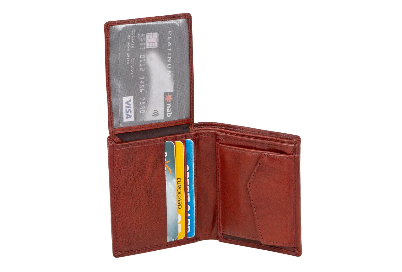 MENS LEATHER WALLET 33612 (TAN)