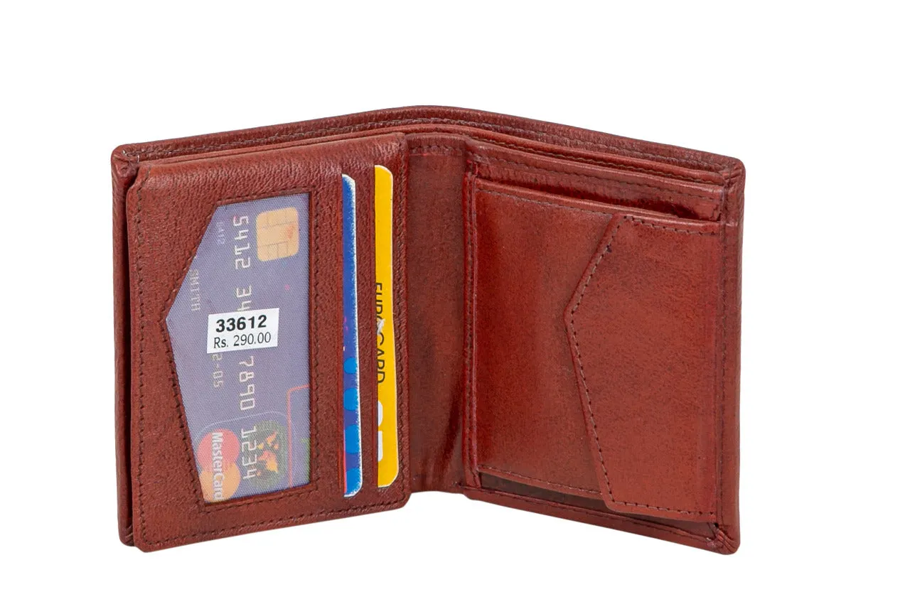 MENS LEATHER WALLET 33612 (TAN)