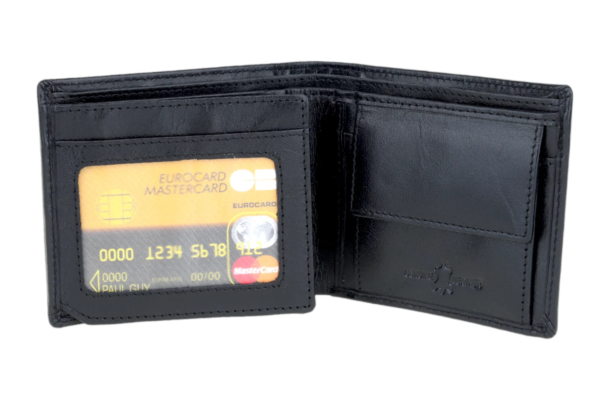 MENS LEATHER WALLET 94922 (BLACK)