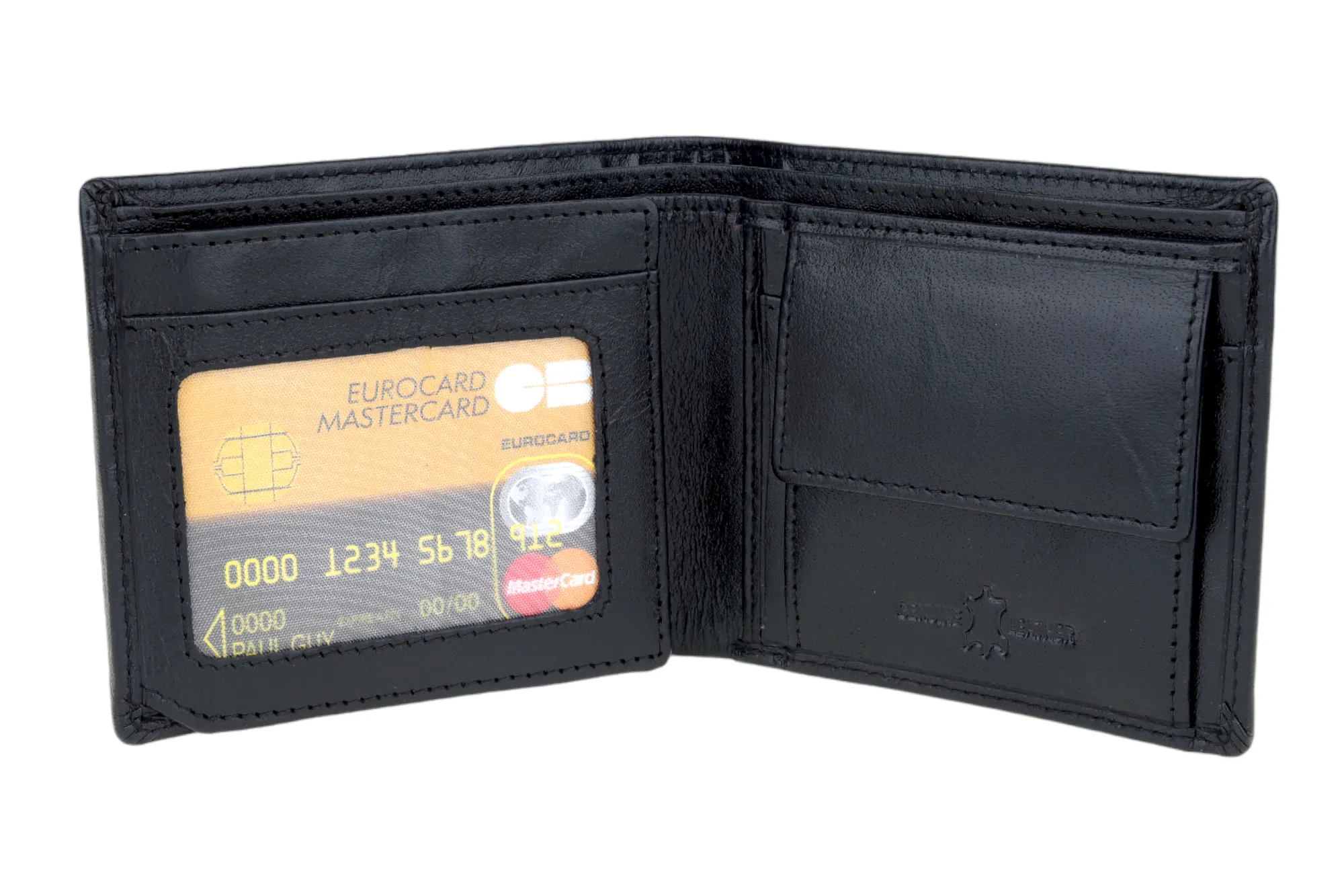MENS LEATHER WALLET 94922 (BLACK)