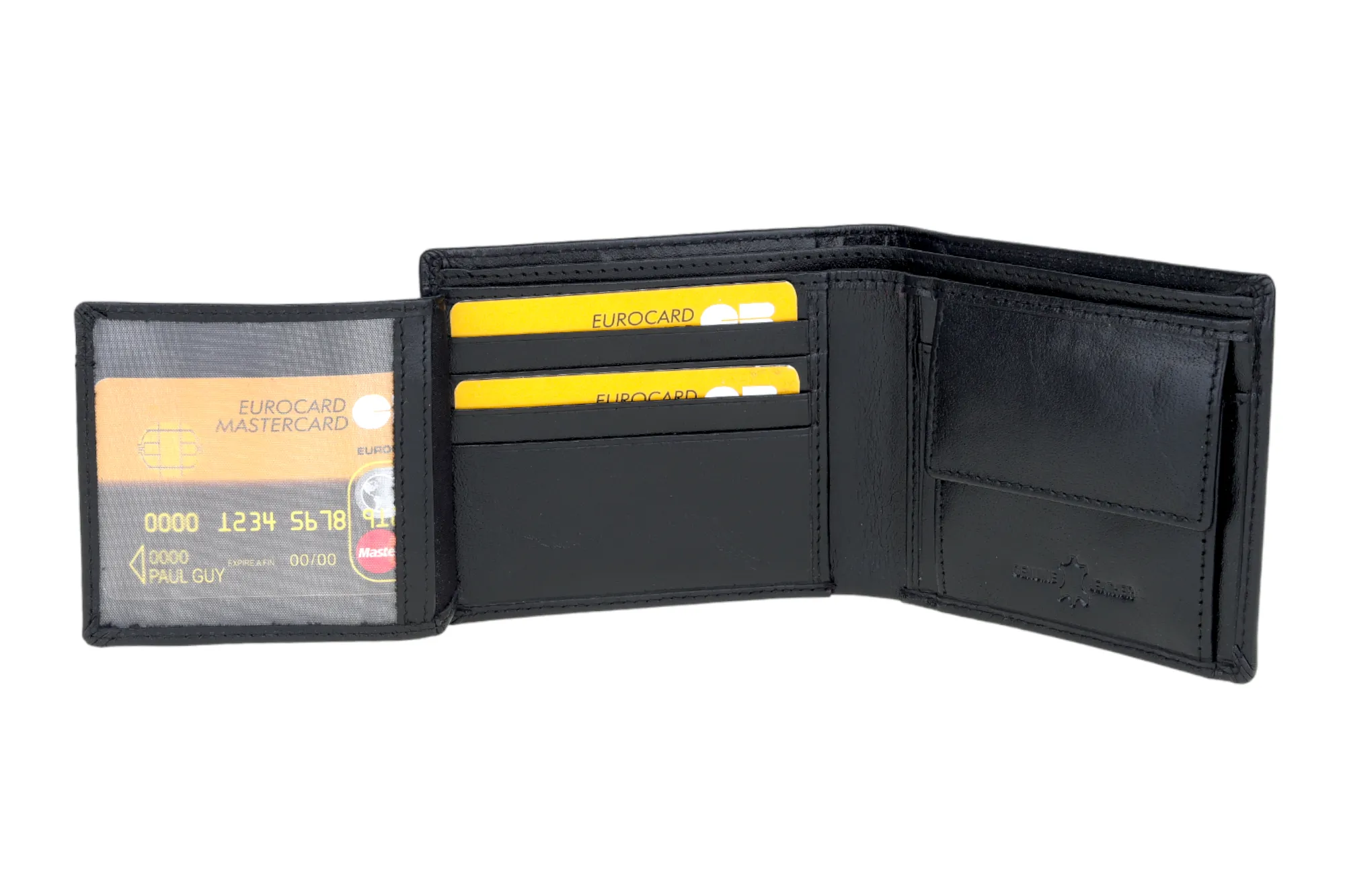 MENS LEATHER WALLET 94922 (BLACK)