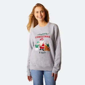Merry Christmas Y'all Weihnachts-Sweatshirt Damen