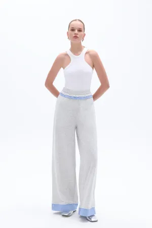 Mid Rise Pants with Garni Details